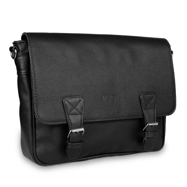Torba skórzana Pavone Nero Lukka 2331 BL czarna