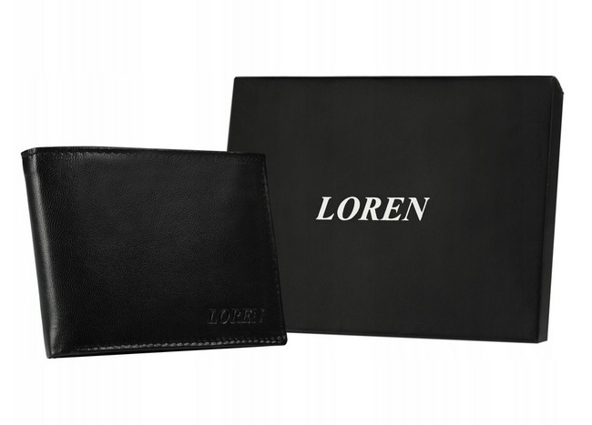 Portfel męski Loren czarny N992-GAL BLACK