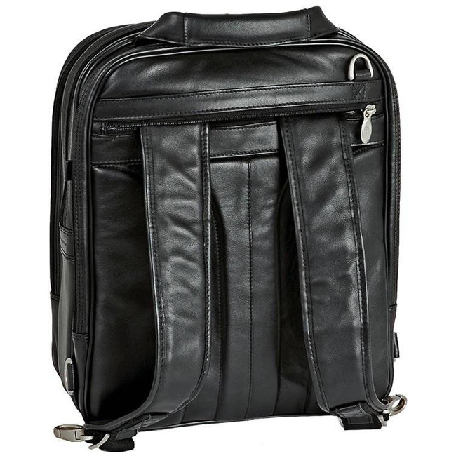 Skórzany plecak z odpinanymi ramionami, torba na laptopa Mcklein Lincoln Park 41655 