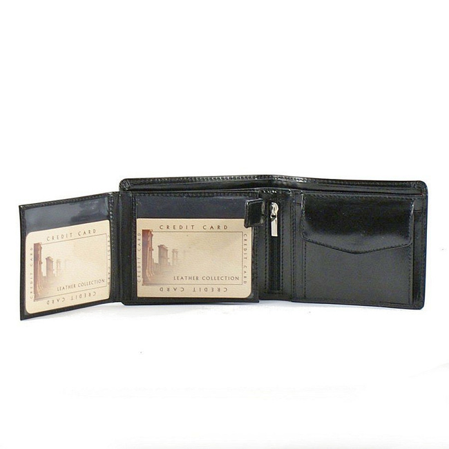 Skórzany portfel męski PAOLO PERUZZI GA180 brązowy